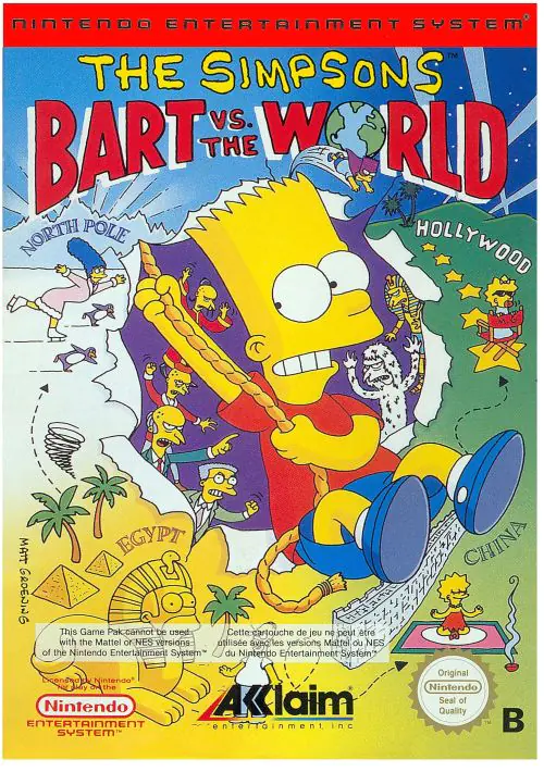 Simpsons - Bart Vs The World, The ROM